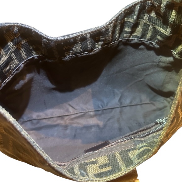 Vintage Fendi Brown and Tan Baguette Shoulder Bag - Picture 10 of 15